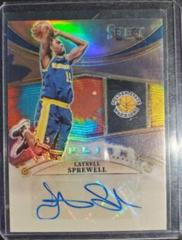 Latrell Sprewell [Tie Dye] #IFS-LSW Basketball Cards 2022 Panini Select In Flight Signatures Prices