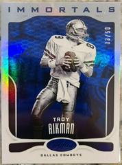 Troy Aikman [Mirror Blue] #105 Football Cards 2017 Panini Certified Prices