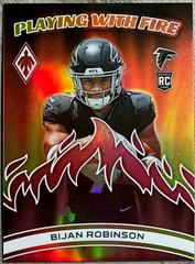 Bijan Robinson [Red] #PWF-3 Football Cards 2023 Panini Phoenix Playing with Fire Prices