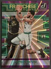 Jayson Tatum [Purple Laser] #1 Basketball Cards 2022 Panini Donruss Franchise Features Prices