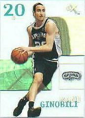 Manu Ginobili Basketball Cards 2003 Fleer E-X Prices