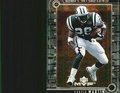 Curtis Martin Football Cards 1999 Upper Deck MVP Drive Time Prices
