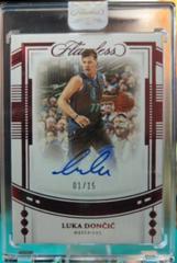 Luka Doncic [Ruby] #21 Basketball Cards 2022 Panini Flawless Draft Gem Signature Prices