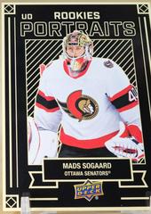 Mads Sogaard #P-65 Hockey Cards 2022 Upper Deck UD Portraits Prices