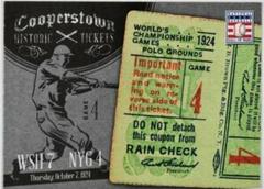 1924 World Series Baseball Cards 2013 Panini Cooperstown Historic Tickets Prices