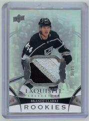 Brandt Clarke #RP-BC Hockey Cards 2022 Upper Deck Black Diamond Exquisite Collection Rookie Patch Prices
