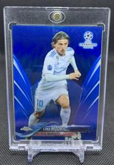 Luka Modric [Blue Refractor] Soccer Cards 2017 Topps Chrome UEFA Champions League Prices