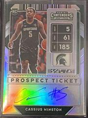 Cassius Winston [Premium Autograph Variation B] Basketball Cards 2020 Panini Contenders Draft Picks Prices
