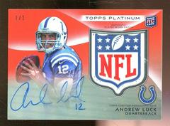 Andrew Luck [Autograph Patch Purple Refractor] #150 Football Cards 2012 Topps Platinum Prices