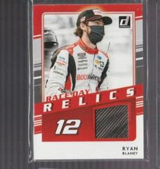 Ryan Blaney #RDR-RB Racing Cards 2021 Panini Donruss Nascar Race Day Relics Prices