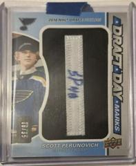 Scott Perunovich #DDM-SP Hockey Cards 2021 SP Game Used Draft Day Marks Autographs Prices