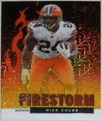 Nick Chubb [Gold] Football Cards 2021 Panini Select Firestorm Prices