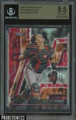Buster Posey [Red Refractor] #4 Baseball Cards 2020 Bowman's Best Prices