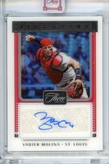 Yadier Molina #LS-YM Baseball Cards 2022 Panini Three and Two Legendary Signatures Prices