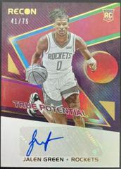 Jalen Green Basketball Cards 2021 Panini Recon True Potential Signatures Prices