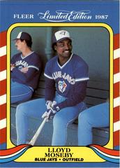 Lloyd Moseby Baseball Cards 1987 Fleer Limited Edition Prices
