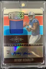 Anthony Richardson #FAPS-2 Football Cards 2023 Panini Legacy Futures Patch Autographs Prices
