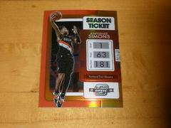 Anfernee Simons [Orange] #82 Basketball Cards 2021 Panini Contenders Optic Prices