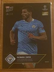 Ruben Dias [Black] #8 Soccer Cards 2021 Topps Now UEFA Champions League Prices