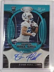 Evan Hull [Teal Etch] #RRCS-15 Football Cards 2023 Panini Certified Rookie Roll Call Signatures Prices