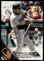 Adam Jones [Metallic Snowflake] Baseball Cards 2016 Topps Holiday Prices