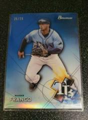 Wander Franco [Blue Refractor] #BSP-27 Baseball Cards 2021 Bowman Sterling Prices
