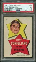 Tony Conigliaro [Is My Hero] #30 Baseball Cards 1967 Topps Red Sox Stickers Prices