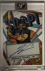 Ronald Acuna Jr. [Gold] Baseball Cards 2023 Topps Pristine Oh Snap Autographs Prices