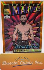 Justin Gaethje [Orange] #15 Ufc Cards 2022 Panini Donruss UFC Octagon Marvels Prices