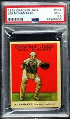 Les Nunamaker #132 Baseball Cards 1915 Cracker Jack Prices