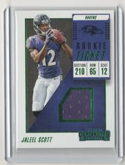 Jaleel Scott Football Cards 2018 Panini Contenders Rookie Ticket Swatches Prices