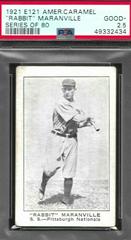 'Rabbit' Maranville Baseball Cards 1921 E121 American Caramel Series of 80 Prices