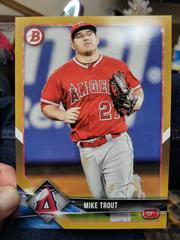 Mike Trout [Gold] #1 Baseball Cards 2018 Bowman Prices