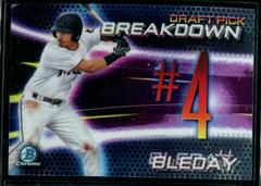 J.J. Bleday Baseball Cards 2019 Bowman Draft Chrome Pick Breakdown Prices