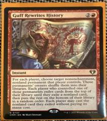 Guff Rewrites History Magic Commander Masters Prices