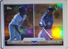 Ken Griffey Jr. , Ken Griffey Sr. [Orange Rainbow] #36 Baseball Cards 2022 Topps X Bobby Witt Jr. Crown Prices
