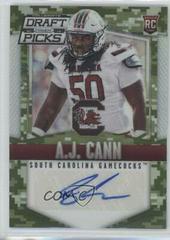 A.J. Cann [Autograph Camo Prizm] #159 Football Cards 2015 Panini Prizm Collegiate Draft Picks Prices