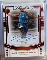 Karl-Anthony Towns [Ruby] #36 Basketball Cards 2022 Panini Flawless Draft Gem Signature Prices