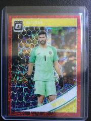 Alisson [Optic Red Velocity] Soccer Cards 2018 Panini Donruss Prices