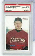 Roger Clemens #200 Baseball Cards 2006 Topps Heritage Prices