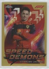 Charles Leclerc [Gold Wave] #SD-CL Racing Cards 2022 Topps Chrome Formula 1 Speed Demons Prices