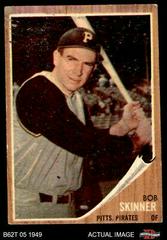 Bob Skinner [Green Tint] Baseball Cards 1962 Topps Prices
