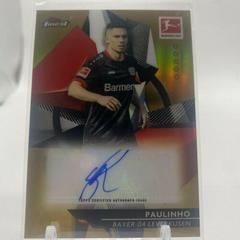 Paulinho [Orange Refractor] Soccer Cards 2020 Topps Finest Bundesliga Autographs Prices