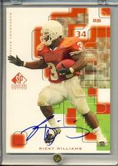 Ricky Williams [Autograph] Football Cards 1999 SP Signature Prices