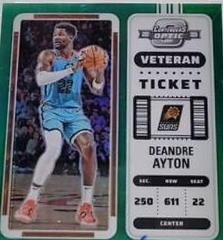 Deandre Ayton [Green] #6 Basketball Cards 2022 Panini Contenders Optic Veteran Ticket Autograph Prices