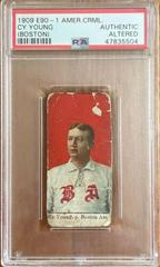 Cy Young [Boston] Baseball Cards 1909 E90-1 American Caramel Prices