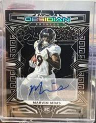 Marvin Mims #126 Football Cards 2023 Panini Obsidian Signature Prices
