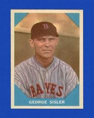 George Sisler #13 Baseball Cards 1960 Fleer Prices