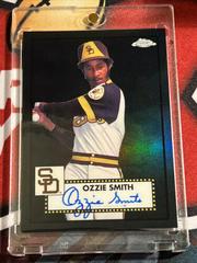 Ozzie Smith [Black] #PA-OS Baseball Cards 2021 Topps Chrome Platinum Anniversary Autographs Prices