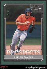 Colton Cowser [Emerald] #P-25 Baseball Cards 2022 Panini Three and Two Prospects Prices